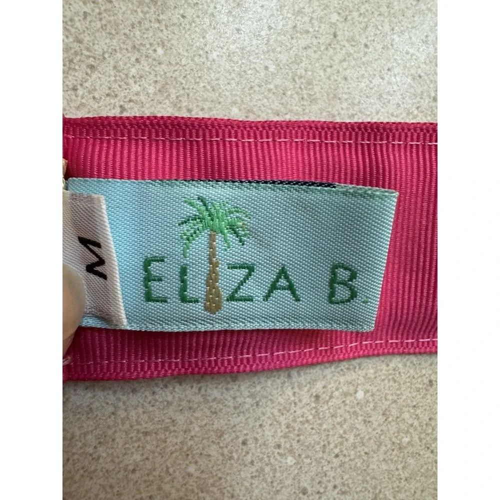 Eliza B Pink And Yellow Lobster Belt,  Size M Pre Owned adjustable